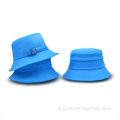 Cappelli a secchio blu al 100% in poliestere